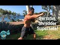 🔥20-10 SERRATUS SHREDDER SUPERSETS! | BJ Gaddour Bands Boxing Workout