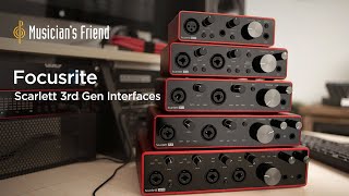 Video thumbnail for How To Choose a Focusrite Scarlett 3rd Gen Audio Interface - Features and Specifications by Musician's Friend