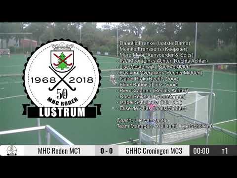 MHC Roden MC1 -  GHHC Groningen MC3 d.d: 10 oktober 2020 #RodenGoden #livestream #reup