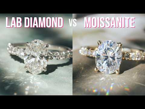 Moissanite vs Lab Diamond Engagement Ring