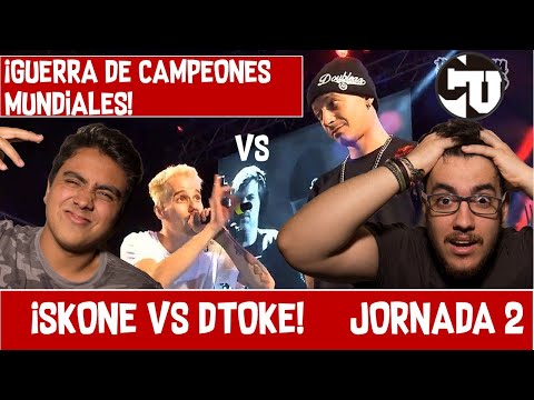 REACCIONANDO A SKONE Es. VS DTOKE Ar. FMS 2019 (GUERRA DE CAMPEONES MUNDIALES!) *BATALLA INÉDITA!
