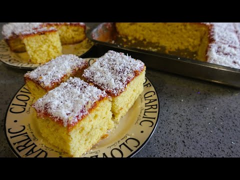 Jam and Coconut Sponge Cake | ChunsBuns