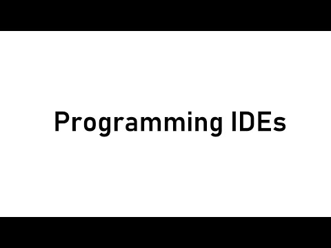 Intro To Programming   IDEs