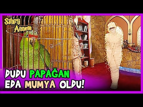 Perihan, Dudu'yu Papağana, Eda'yı Mumyaya Çevirdi! - Sihirli Annem 3.Bölüm