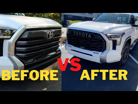 2022 Toyota Tundra Limited huge grille delete and up grade. Makeover the huge ugly grille