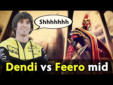 Dendi Silencer vs Feero Shadow Fiend mid