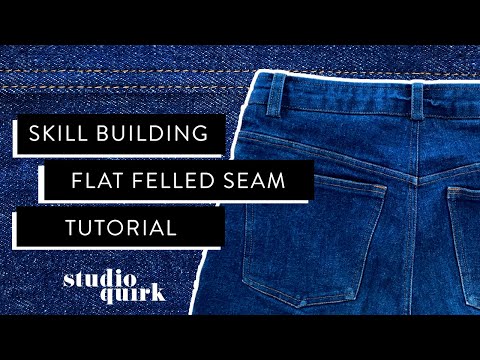Skill Building | Clear + Easy Way to Sew a Flat Felled Seam