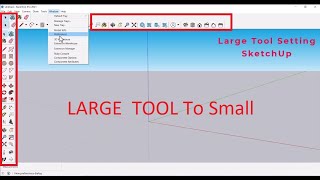 Large Tool to small tool setting in SketchUp | Sketchup Tutorial Beginners