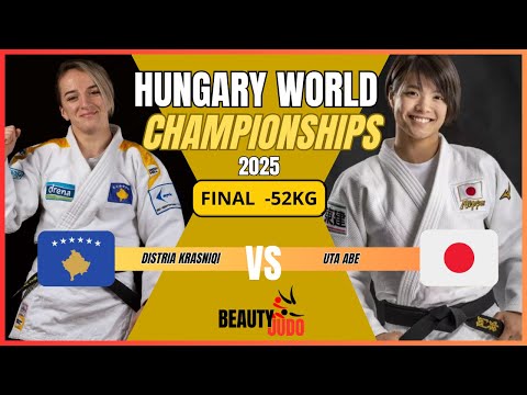 🏆 Final -52 Kg Distria KRASNIQI (KOS) vs Uta ABE (JPN) World Championships 2025 Hungary 🏆