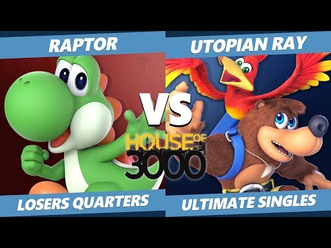 Smash Ultimate Tournament - Raptor (Yoshi) Vs. Utopian Ray (Banjo) SSBU Xeno 183 Losers Quarters