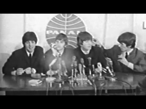 The Beatles Press Conference in Los Angeles - ABC News (Raw Footage) - 18 August 1964
