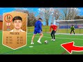 How Good Is A 56 Rated PRO FOOTBALLER In REAL LIFE Crazy Skills Goals