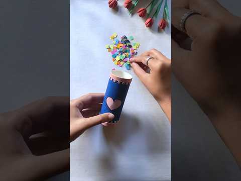 Party popper DIY for birthday🎀💫 #shorts #craft #gift #ideas #handmade #easy #best #cute #trending