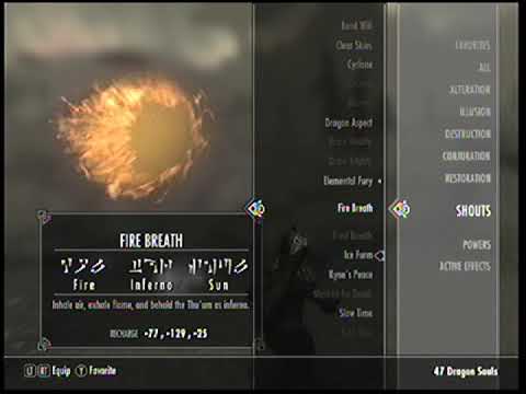 Skyrim Infinite Shouts