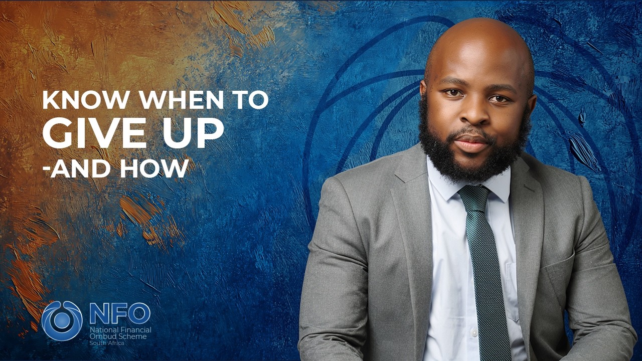 Know when to give up – and how.