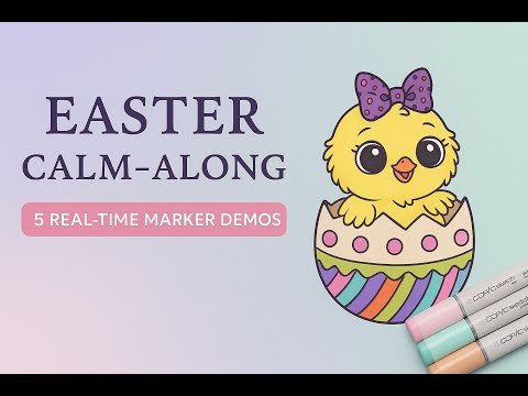 Relaxing Coloring Easter Page