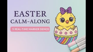 Coloring 5 Easter Pages | Relaxing Spring Art from My Book