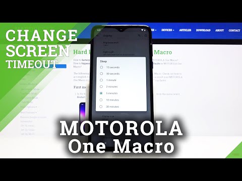 How to Change Screen Timeout in MOTOROLA One Macro – Set Blackout Time