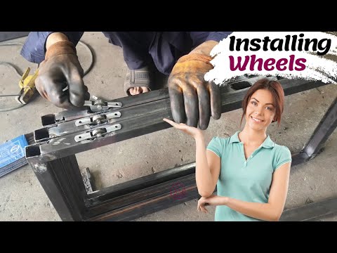 How to make a sliding window | How to install the wheel to window | Sliding window design