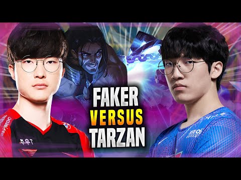 TARZAN vs FAKER! - LNG Tarzan Plays Xerath MID vs T1 Faker Sylas! | Season 2022