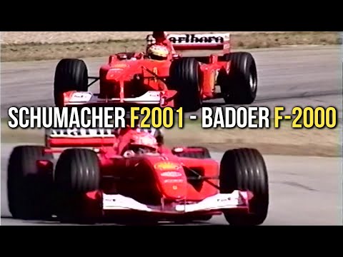 Super test F1 con Schumacher e Badoer F2001 e F-2000 a confronto a Fiorano Che sound!