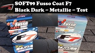 SOFT99 Fusso Coat F7 Black & White Metallic - Test Autolack versiegeln und schützen