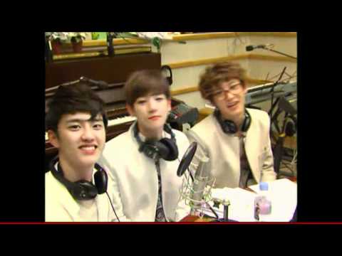 120507 - Baekhyun, Chanyeol, and D.O. playing with camera~