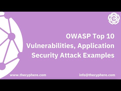 OWASP Top 10 Vulnerabilities, Application Security Attack Examples