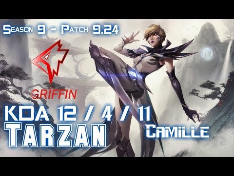 GRF Tarzan CAMILLE vs EKKO Jungle - Patch 9.24 KR Ranked