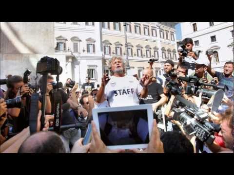 Grillo e Movimento Cinque Stelle - Vittoria Elezioni Politiche Camera e Senato 2013