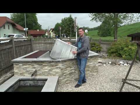 Aufbau meiner Schwimmrahmen Abdeckung - Teichabdeckung