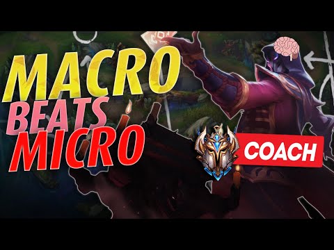 MACRO over Micro EVERY SINGLE TIME.. I taught him how! LoL Coaching