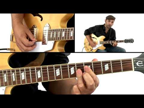 Swing Blues Rhythm Lesson - Comping Study 1 - David Blacker