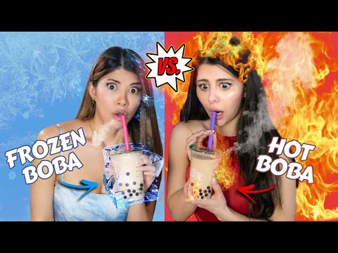 Eating Only HOT vs COLD Food Challenge