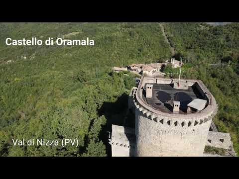 Drone sul Castello di Oramala - Val di Nizza (PV)