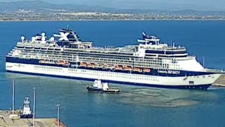 cruise ship MV Celebrity infinity leaving Katakolo