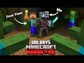 100 Days Protecting My Friend In Hardcore Minecraft His First Time Playing