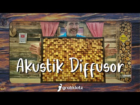 Akustik Diffusor  📢 🤫 - Ein Holzbild macht es leise!