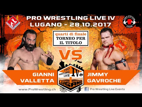 Gianni Valletta vs Gavroche - 1/4 FINAL Tournament for the Pro Wrestling Live Events Championship