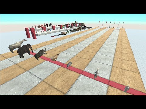 Speed ​​race with all ARBS units. Race by faction! - Animal Revolt Battle Simulator