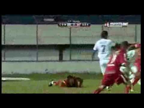 Clóvis abre o placar para o Sergipe (CONFIANÇA 0 X 1 SERGIPE - 05/02/2014)