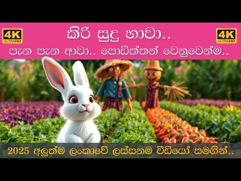 Kiri Sudu Hawa collection | කිරි සුදු හාවා ගීත එකතුව Sinhala Lama Gee | සිංහල ළමා ගීත 2025 | ළමා ගීත