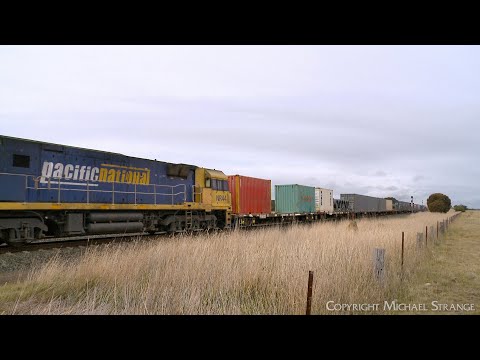 5MP2 Pacific National Steel Train With Additional Container Loading (13/6/2024) - PoathTV Railways