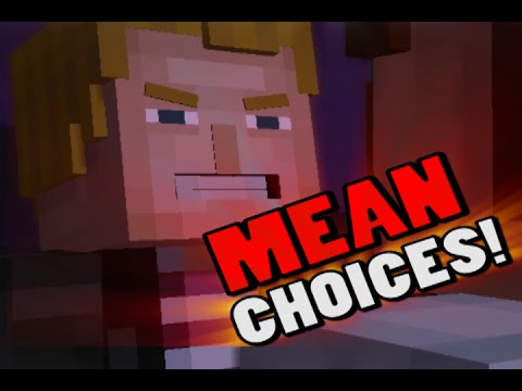 Telltale Minecraft Story Mode Funny Moments Montage - Making the Worst/Meanest Choices Possible