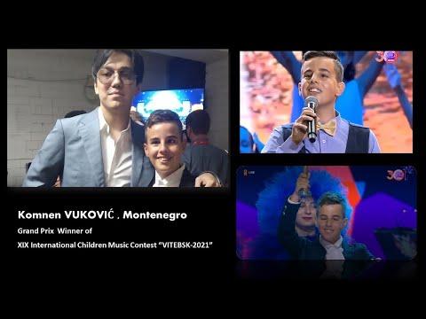 Dimash Димаш - Komnen VUKOVIĆ winning songs "Čuvam svijet"/"Je T'aime in “VITEBSK-2021 (with Lyrics)