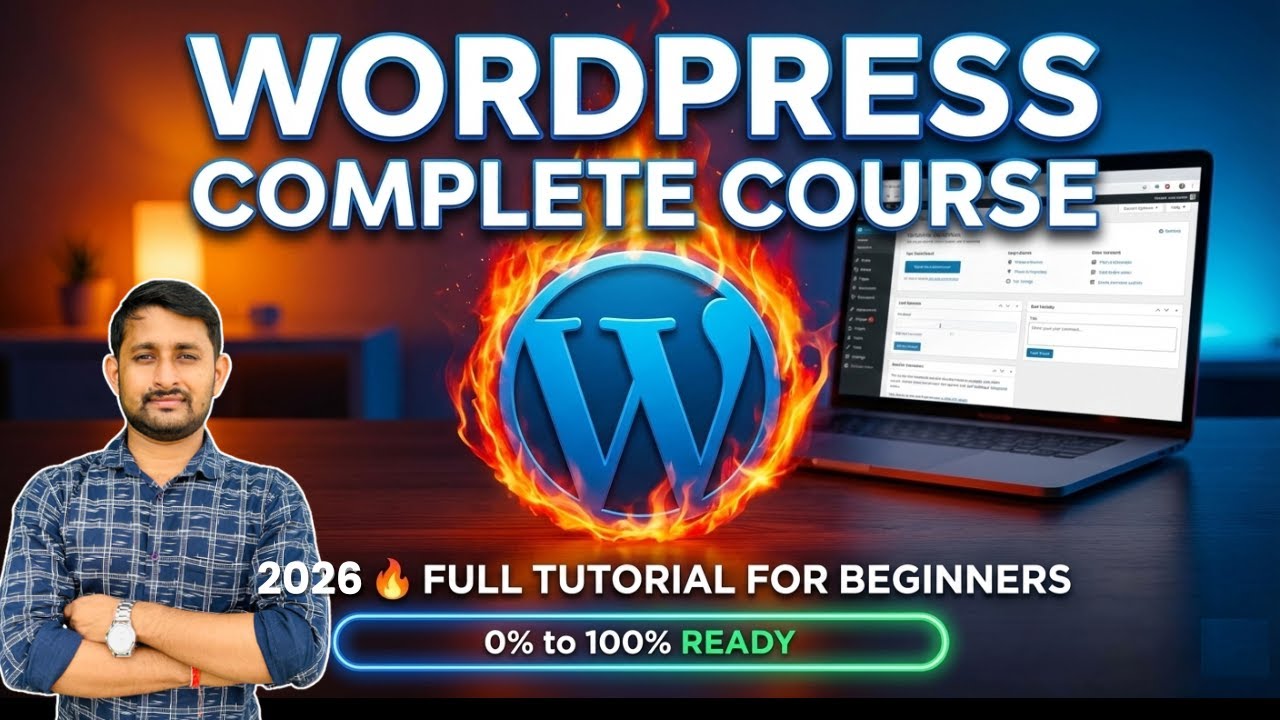 WordPress Complete Course 2026 🔥 | Full WordPress Tutorial for Beginners