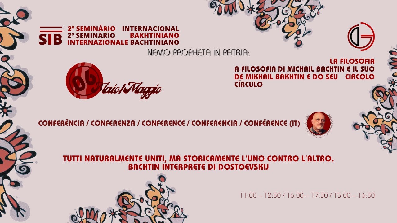 Todos naturalmente unidos, mas historicamente em luta. Bakhtin intérprete de Dostoiévski