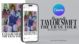 How to make  Taylor Swift Eras Tour Concert Poster | Customizable Template | Canva Tutorial 03
