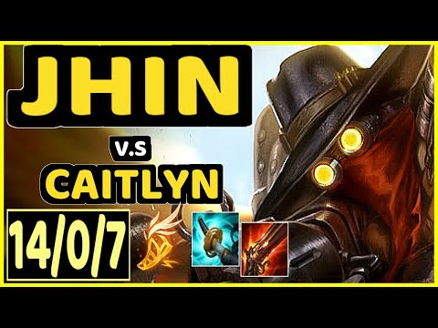 VIPER (JHIN) vs CAITLYN - 14/0/7 KDA BOTTOM ADC CHALLENGER GAMEPLAY - KR