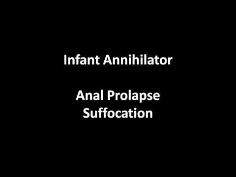INFANT ANNIHILATOR - ANAL PROLAPSE SUFFOCATION [SING ALONG LYRIC VIDEO]
